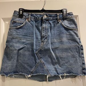 Topshop denim skirt